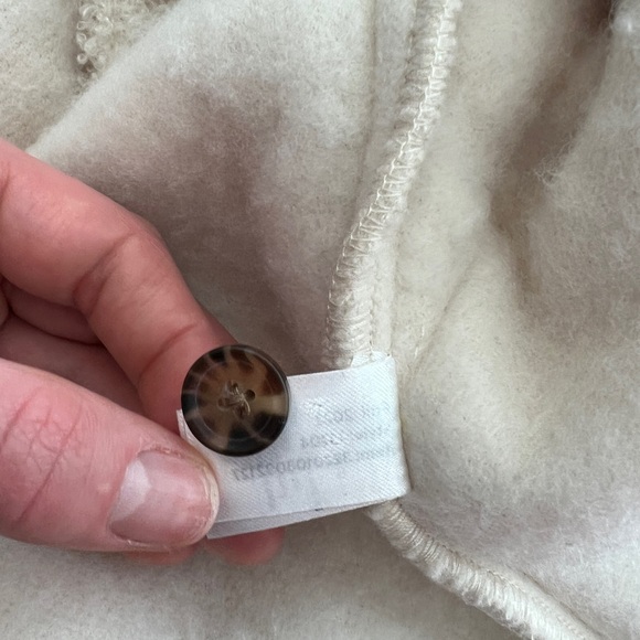 NWT MARINE LAYER EDEN SHERPA IVORY OVERSHIRT SIZE SMALL - Picture 7 of 7